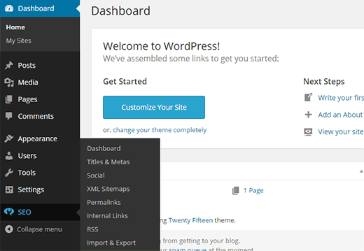 多站点网络子站点上的 WordPress SEO 设置
