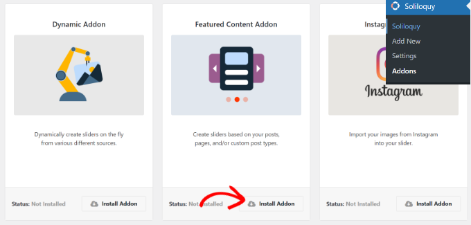 WebHostingExhibit activate-featured-content-addon How to Properly Add a Featured Content Slider in WordPress  