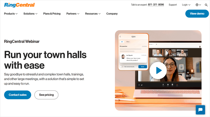 RingCentral Webinar Platform