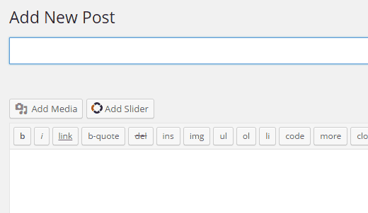 Adding a slider into a WordPress post or page