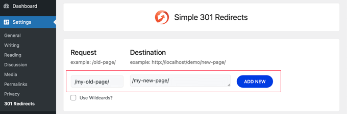 Simple 301 Redirects