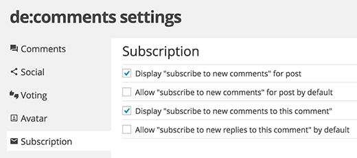 Allow users to subscribe to comments in WordPress