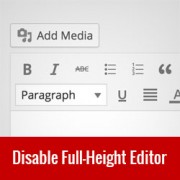 How to Disable Scroll Free Full-Height Editor in WordPress