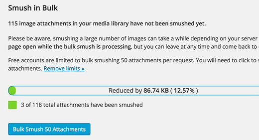 Bulk smush images