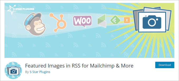 Featured Images in RSS for Mailchimp and more 