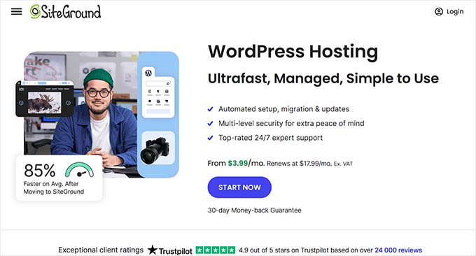 Găzduire gestionată SiteGround