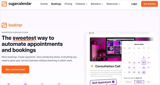 Plugin Sugar Calendar Bookings