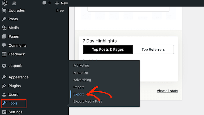 How to create a copy of all your WordPress blog content 
