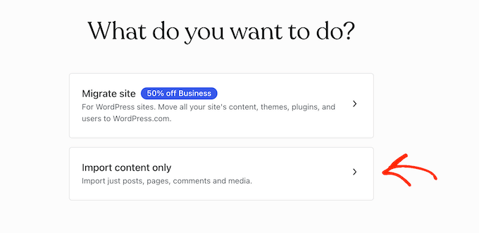 How to import previous content into a new WordPress blog