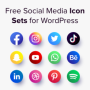 Free Social Media Icon Sets in WordPress