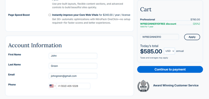 Informații cont WP Engine și cod de reducere WP Engine