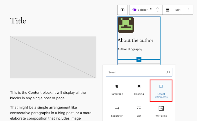 Adăugarea blocului Cele mai recente comentarii Adăugarea blocului Cele mai recente comentarii