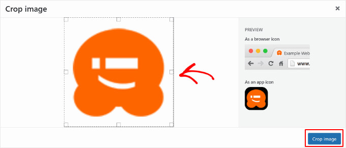Cropping the WordPress blog favicon