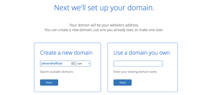 choose domain name