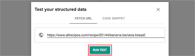URL یا کد را وارد کنید و داده های ساخت یافته را آزمایش کنید