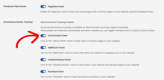 Enable or disable events tracking in WPCode