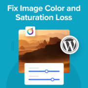 Fix image color and saturation loss in WordPress