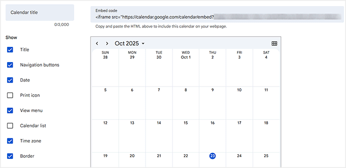 Configure elements to show in your Google Calendar Configure elements to show in your Google Calendar