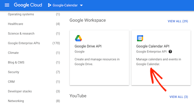 Handle API errors, Google Calendar