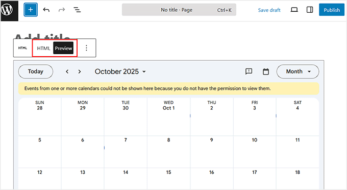 Preview custom HTML block in the post editor Preview custom HTML block in the post editor