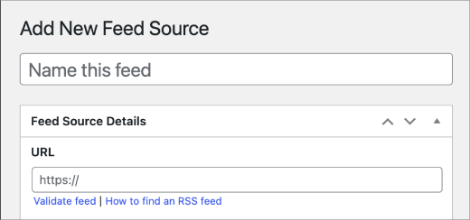 add new feed source 