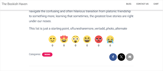 Preview of Facebook like reactions