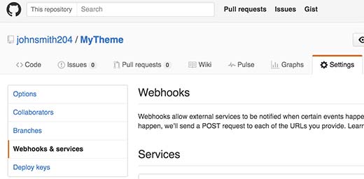 GitHub Webhooks 和服务