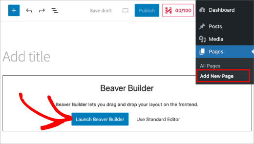 launch beaver builder