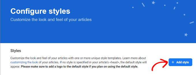 Add article style
