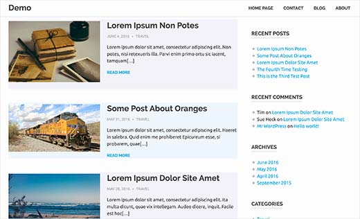 Articles utilisant des couleurs d'arrière-plan alternées avec des classes CSS paires/impaires dans WordPress
