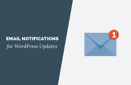 Email notifications for WordPress updates