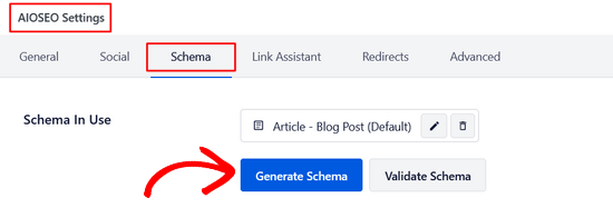 Change a single post or page's schema markup