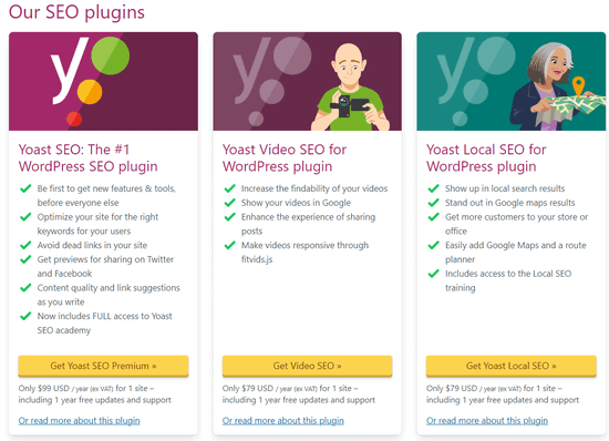 Yoast SEO pricing