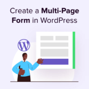 How to create a multi page form in WordPress