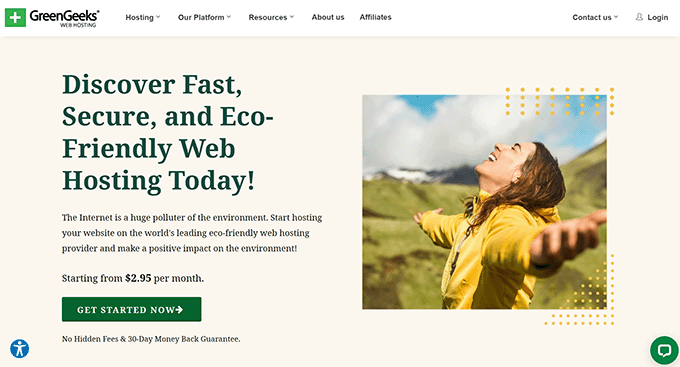 GreenGeeks website