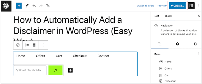 How to add a WordPress menu to a page or post