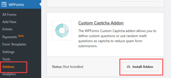 WebHostingExhibit Custom-captcha-addon-1 How to Stop Spam Registrations on your WordPress Membership Site  