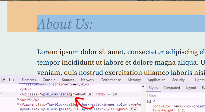 Edit HTML using Inspect tool