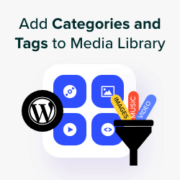 How to add categories and tags to WordPress media library