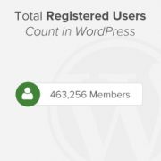 Show Total Registered Users Count in WordPress