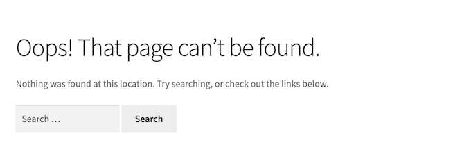 WordPress 404 错误