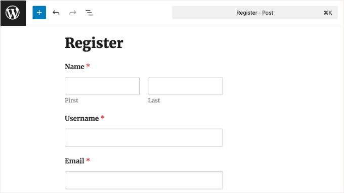 Anteprima del modulo su un post