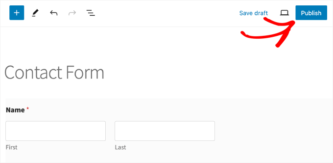 publier le formulaire de contact publier le formulaire de contact