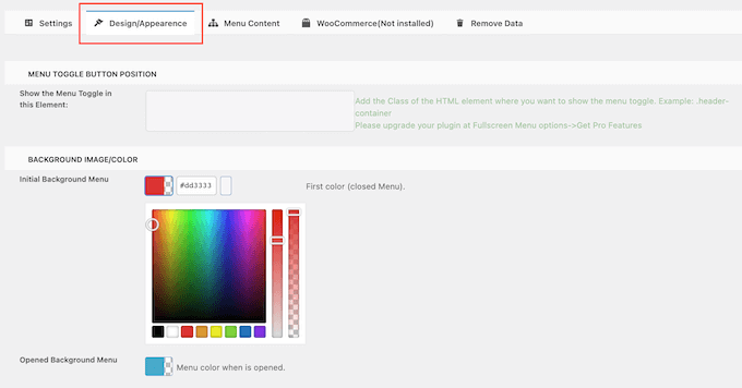 Adding custom colors to a mobile-responsive menu