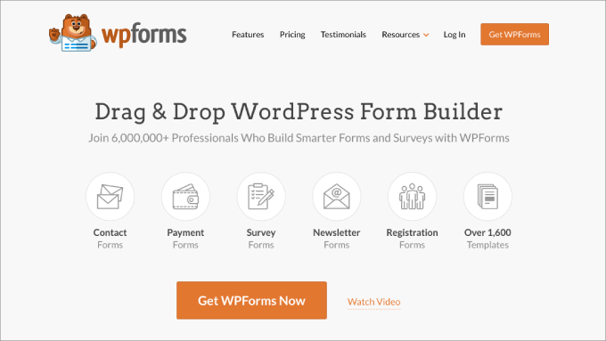 WPForms website