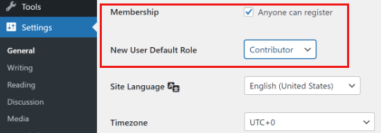 Allow user registration on WordPress site