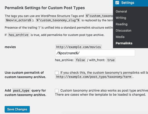 Change URL Prefix For Custom Post Types