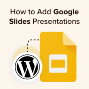 How to add Google slides presentations to WordPress