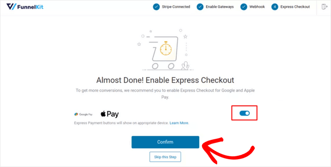 Enable express checkout with Stripe Payment Gateway for WooCommerce