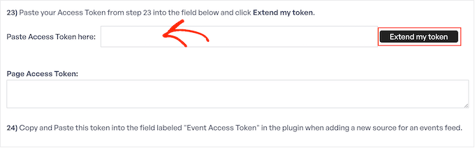 Extending the Facebook access token